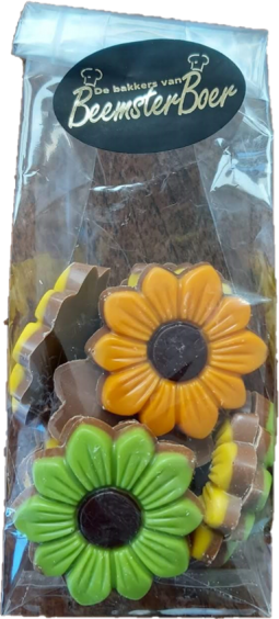 Chocolade bloemen of zonnebloemen
