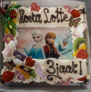 Fototaart 16 personen