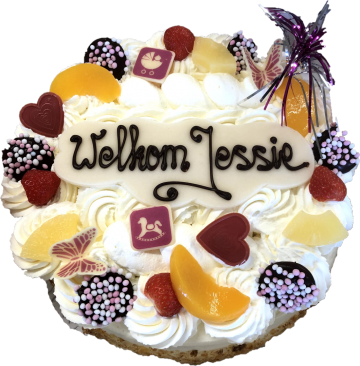 Geboorte taart meisje